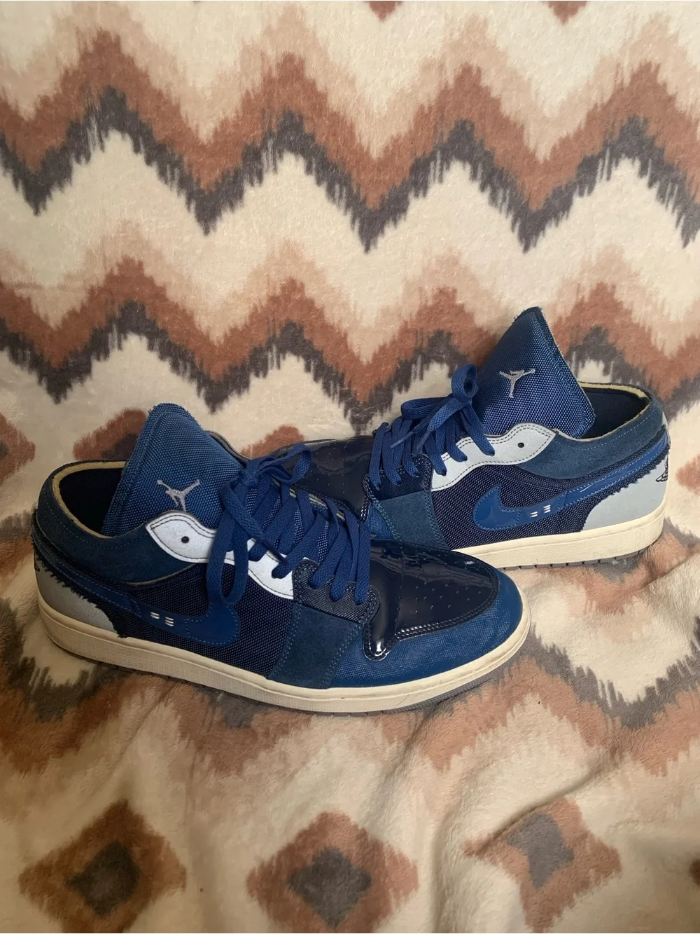 Jordan 1 Low SE Craft Inside Out Men's Size 12 Obsidian Blue Style DR8867-400